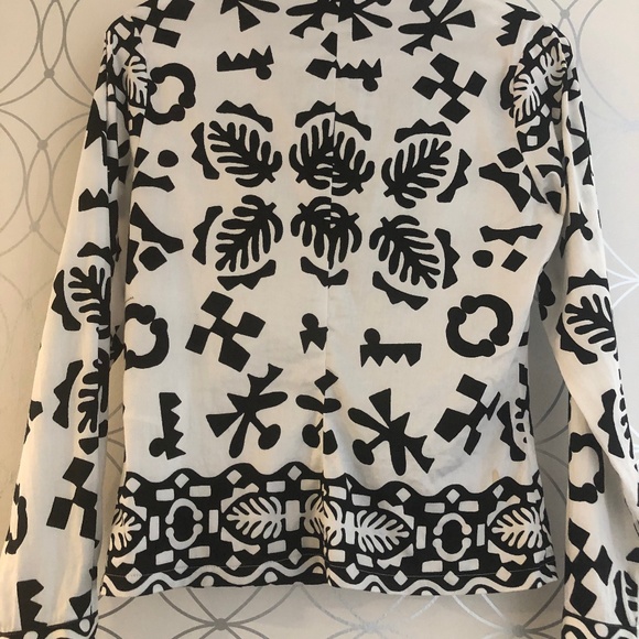 NARACAMICIE l Made in Italy Stunning Black & White Blouse - Picture 4 of 11